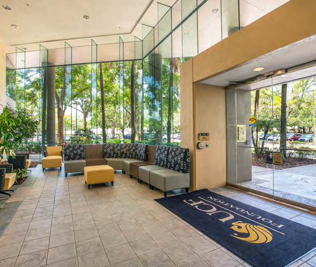 Research Pavilion 12424 lobby seating area